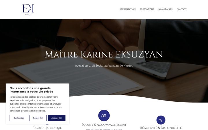 Screenshot stránky eksuzyan-avocat.fr
