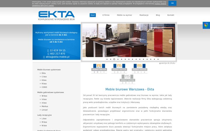 Screenshot of ekta-meble.pl