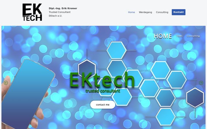 Skærmbillede af ektech.at