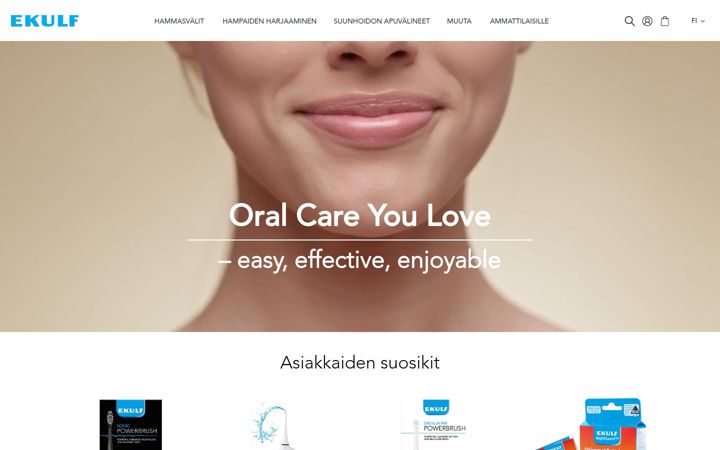 Screenshot of ekulf.fi