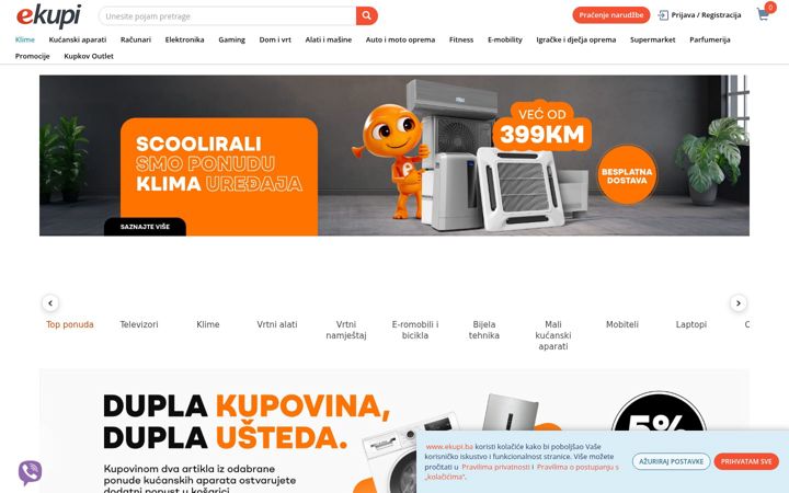 Screenshot of ekupi.ba