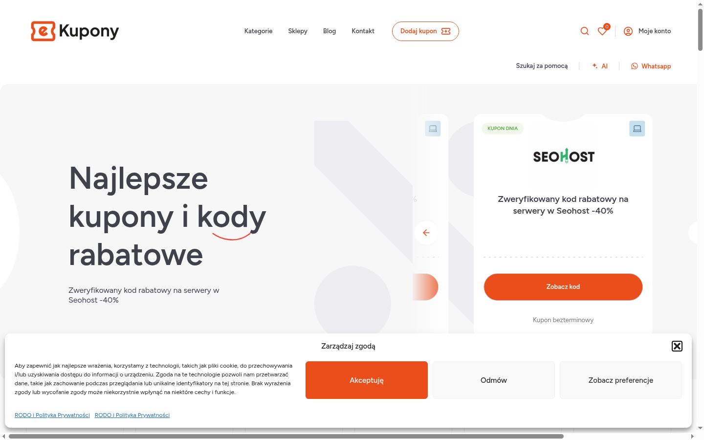 Sutikimo reklamjuostės, rodytos prieš bet kokią sąveiką, ekrano kopija