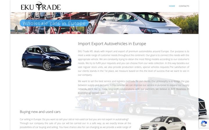 Screenshot of ekutrade.com