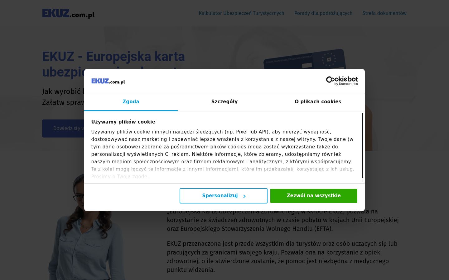 Sutikimo reklamjuostės, rodytos prieš bet kokią sąveiką, ekrano kopija