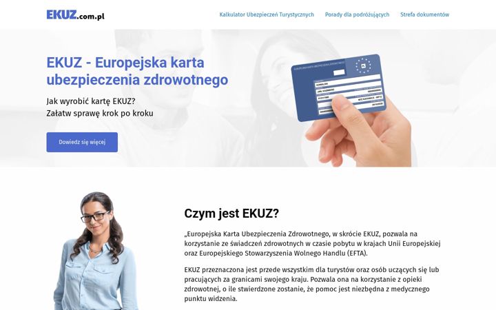 Snímek obrazovky ekuz.com.pl