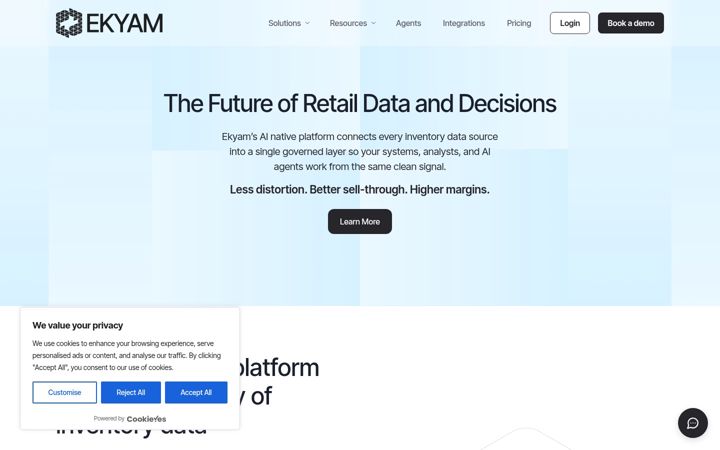 Screenshot of ekyam.ai