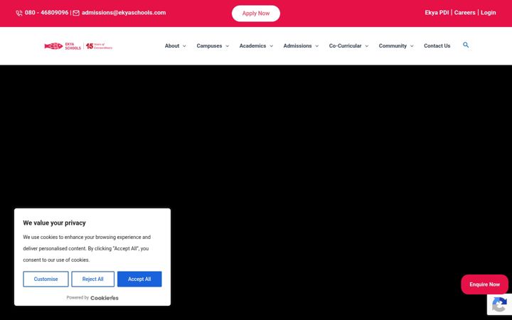 Screenshot of ekyaschools.com