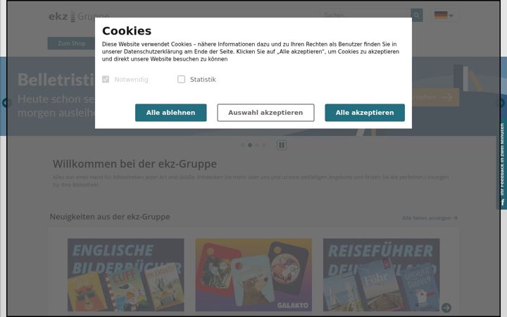 Screenshot of ekz.de