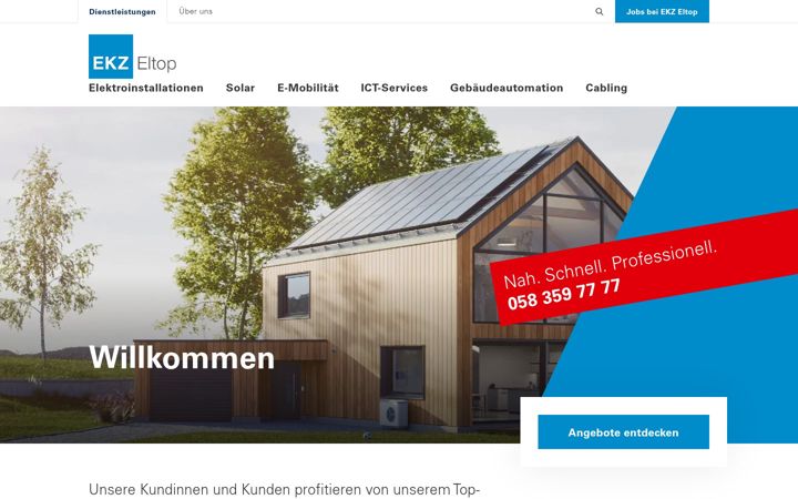 Screenshot von ekzeltop.ch