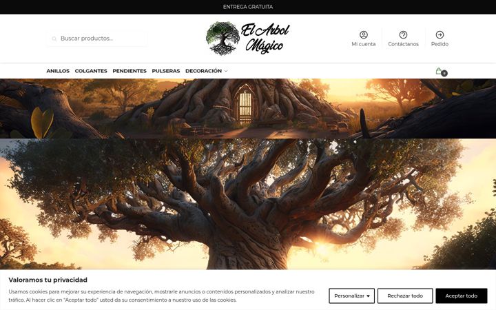Screenshot of el-arbol-magico.com