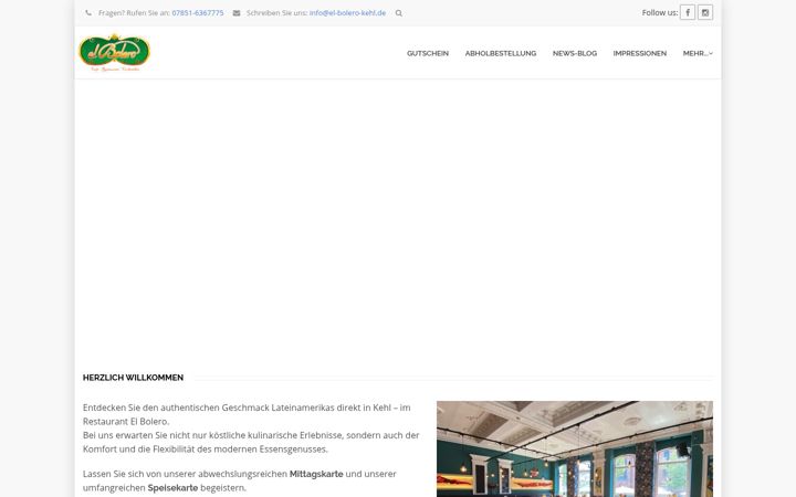 Ekrano kopija el-bolero-kehl.de