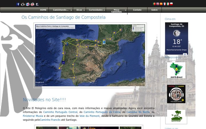 Screenshot of el-caminodesantiago.com.br