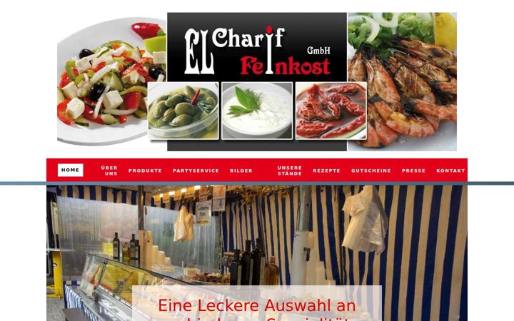 Capture d'écran de el-charif-feinkost.de