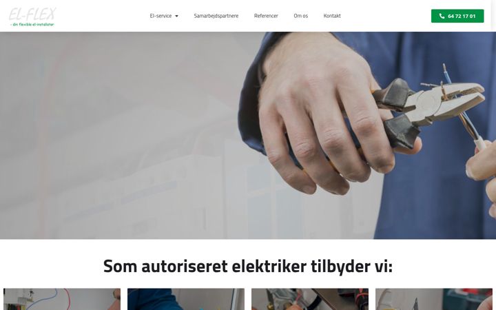 Skærmbillede af el-flex.dk