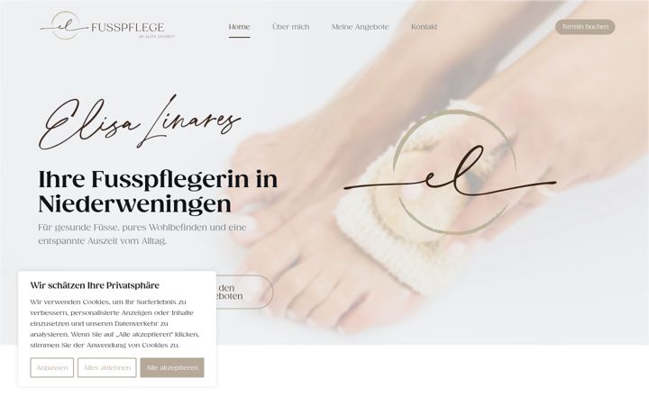 Screenshot von el-fusspflege.ch