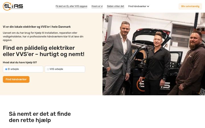 Skærmbillede af el-ias.dk