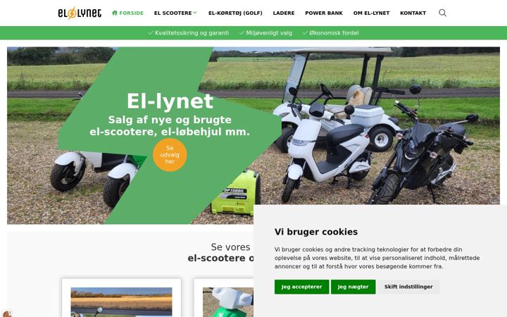 Skærmbillede af el-lynet.dk