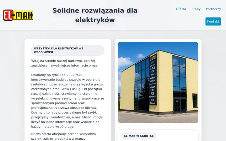Screenshot of el-mak.pl