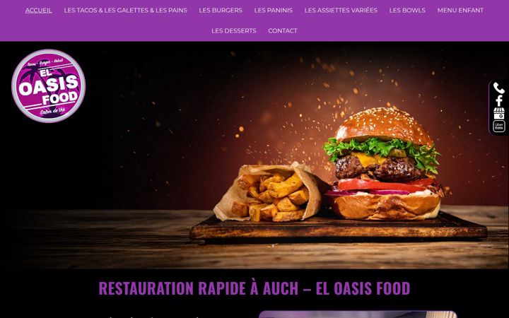 Screenshot stránky el-oasis-food.fr