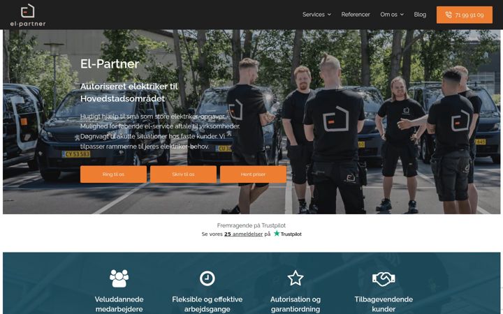 Skærmbillede af el-partner.dk