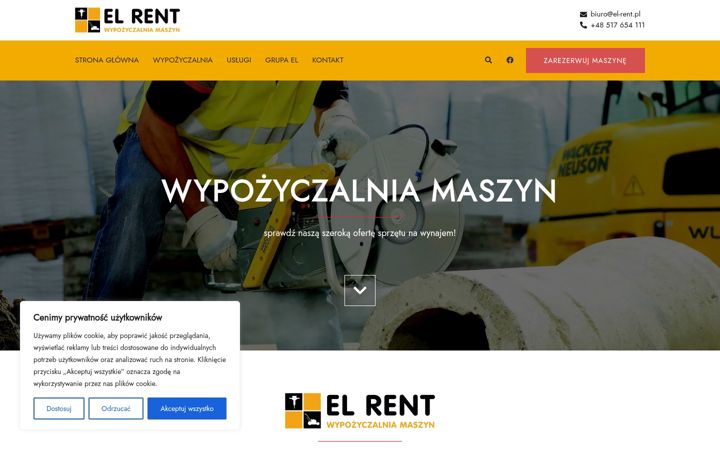 Screenshot of el-rent.pl