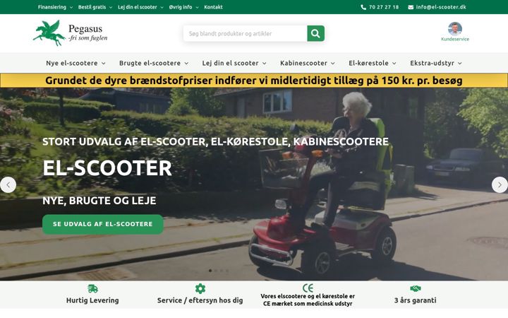 Skærmbillede af el-scooter.dk