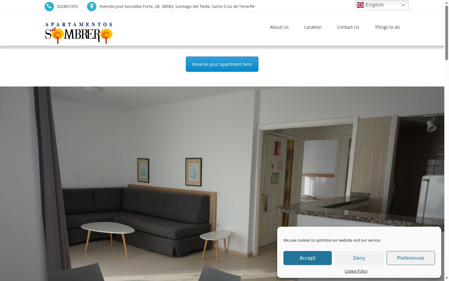 Screenshot van de toestemmingsbanner zoals getoond vóór enige interactie