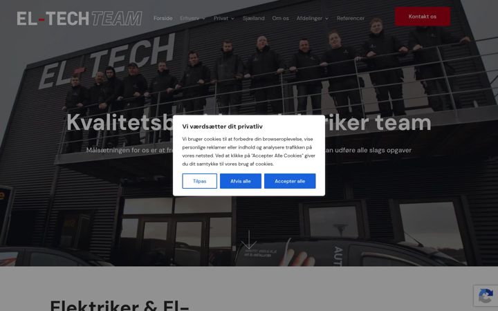Skærmbillede af el-tech.dk