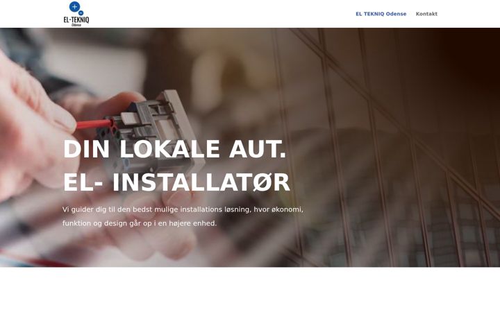 Skærmbillede af el-tekniq.dk