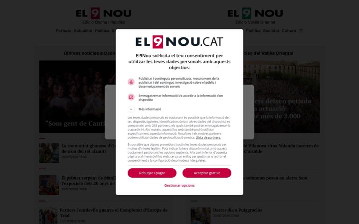 Screenshot of el9nou.cat