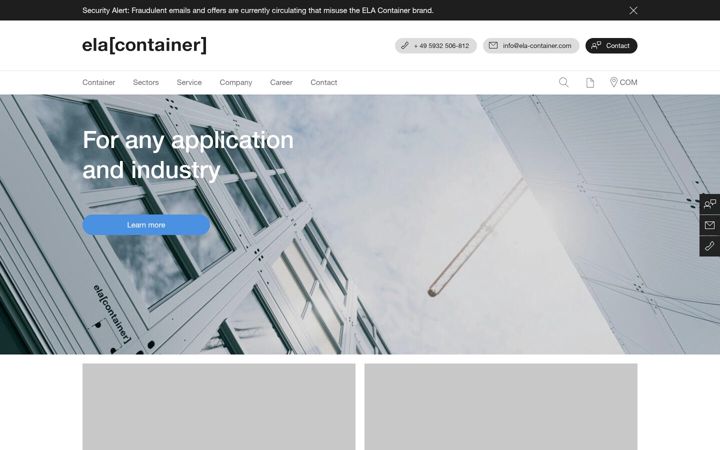 Screenshot ta' ela-container.cz