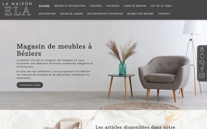 Screenshot stránky ela-maison-du-meuble.fr