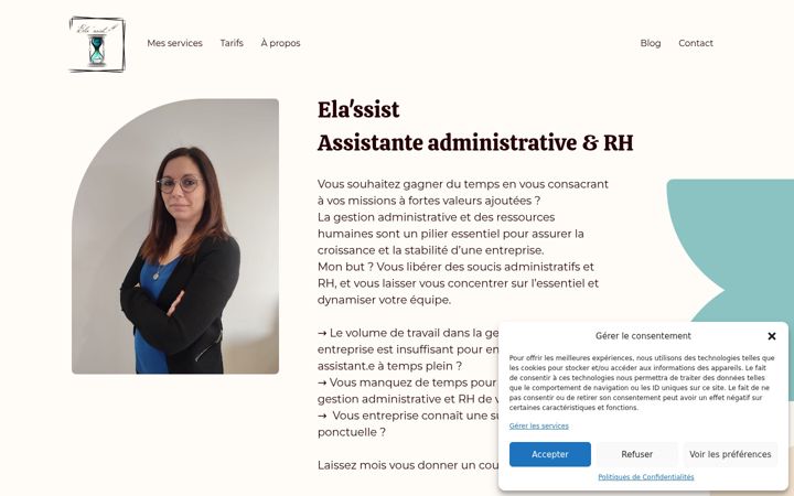 Screenshot stránky ela-ssist.fr