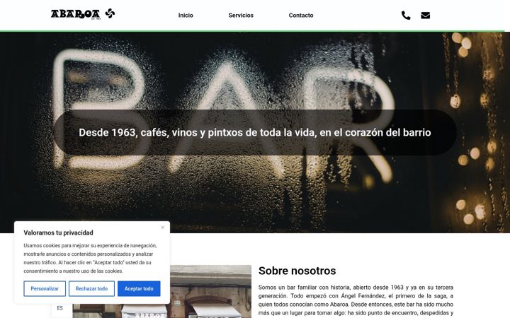 Screenshot of elabaroa.com
