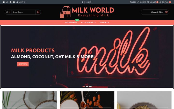 Screenshot of elabmilk.com