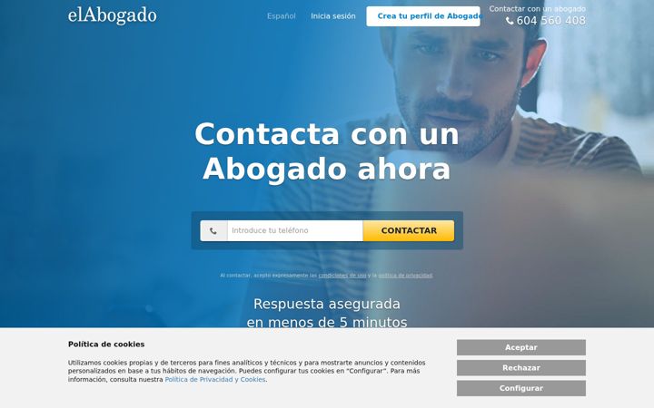 Screenshot of elabogado.com