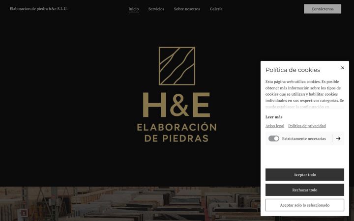 Screenshot of elaboracionpiedrahe.com