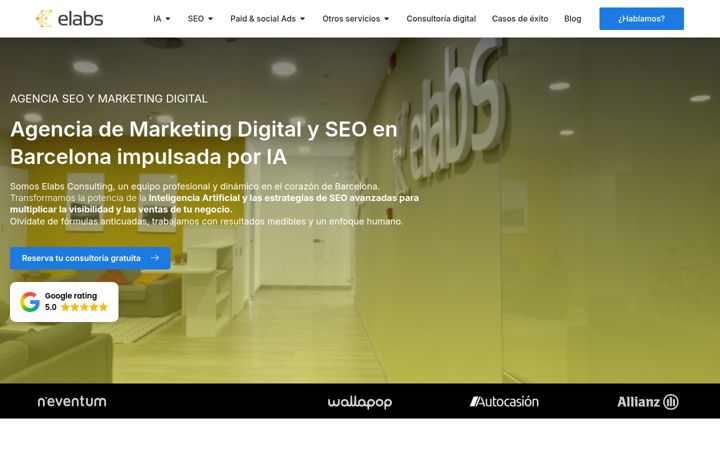 Screenshot of elabsconsulting.com