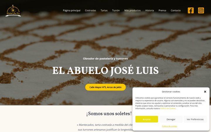 Screenshot of elabuelojoseluis.com