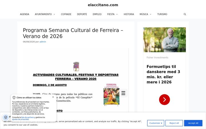 Screenshot of elaccitano.com
