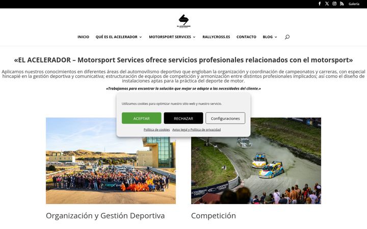 Screenshot of elacelerador.com