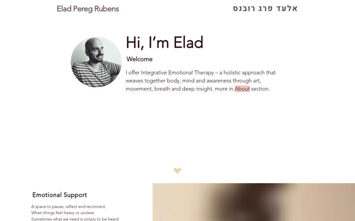 Screenshot of elad-therapia.com