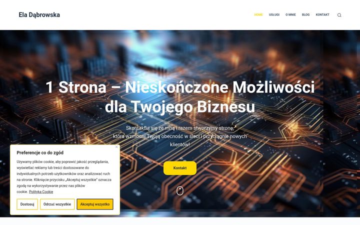 Screenshot of eladabrowska.pl