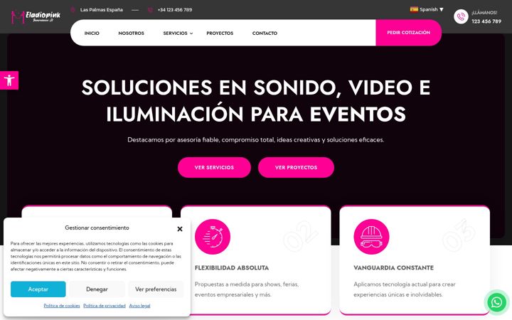 Screenshot of eladiopinkinversiones.com
