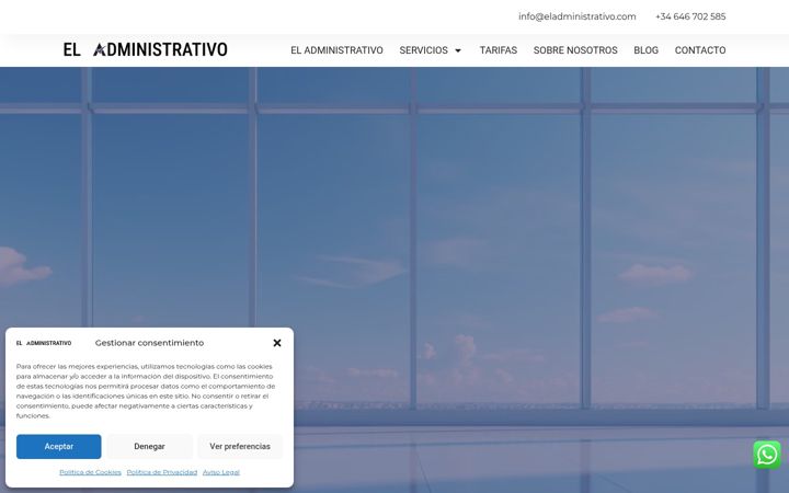 Captura de ecrã de eladministrativo.es