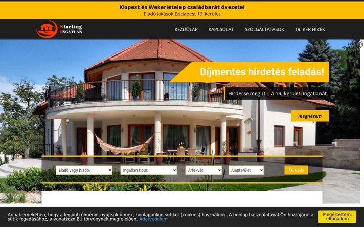 Snímek obrazovky eladolakas19ker.hu