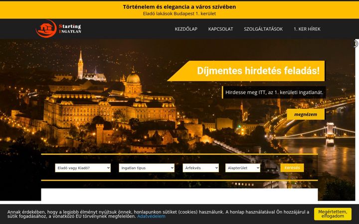 Snímek obrazovky eladolakas1ker.hu