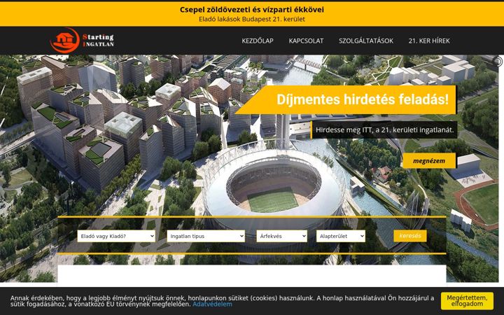 Snímek obrazovky eladolakas21ker.hu