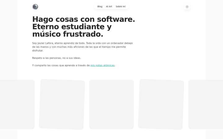 Screenshot of elafo.me