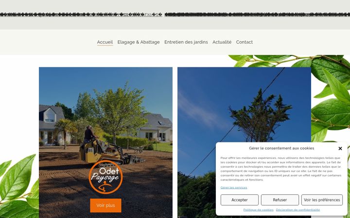 Screenshot ta' elagage-abattage-fouesnant.fr